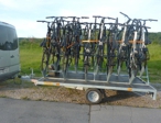 Taxi Piran - Trailers and bicycle holder - trailer for 20 bicycles, a carrier for 4 bikes